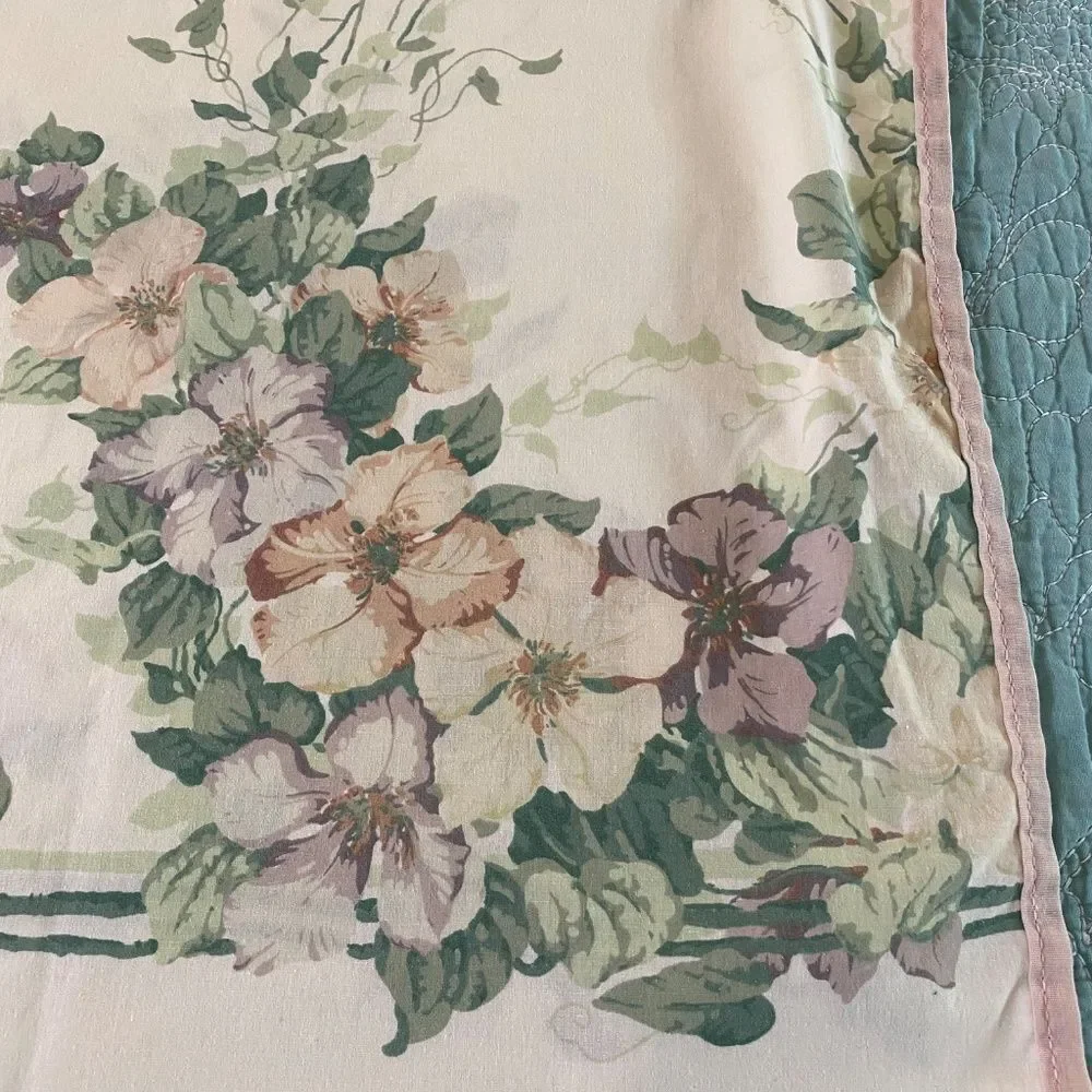 Vintage 50s King sized Pillow case cottagecore French Country